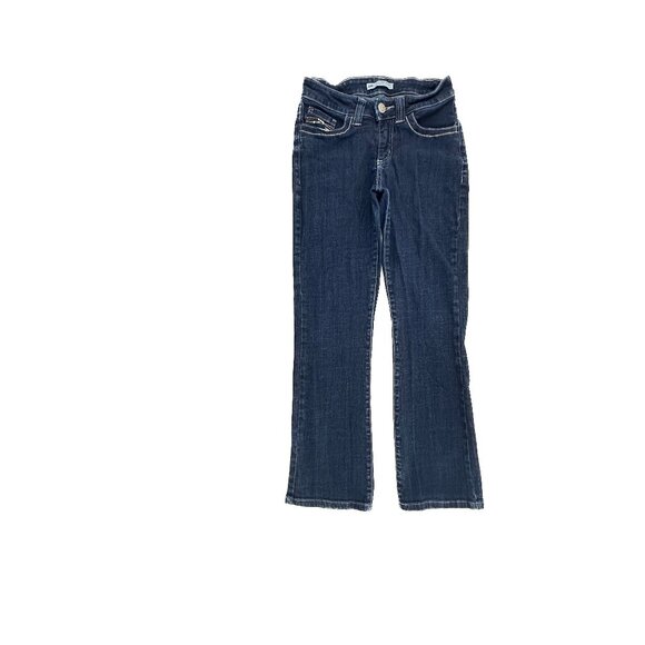 Lee Slender Secret Lower on the waist Bootcut Women's size 14 Blue Denim Jeans - Picture 1 of 5
